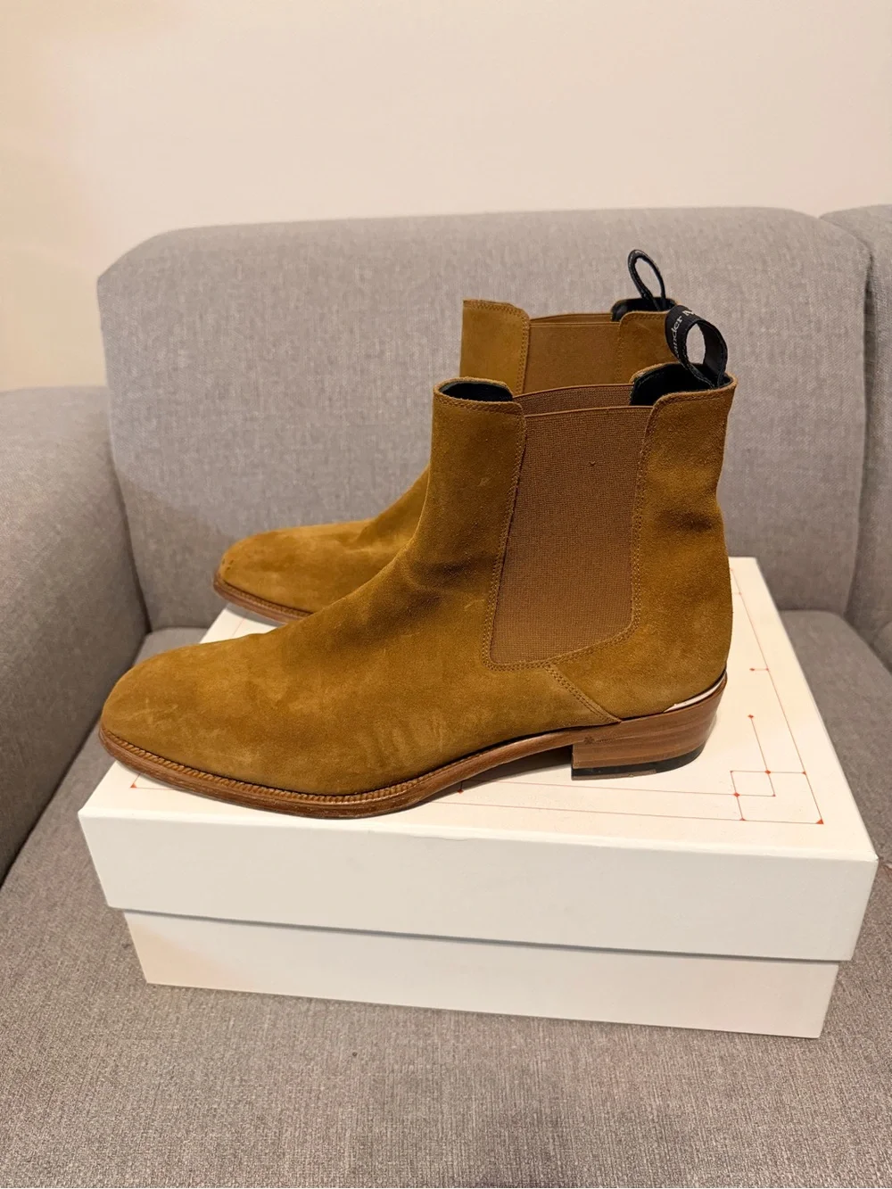 Alexander McQueen Men’s Suede Chukka Boots - Tan
